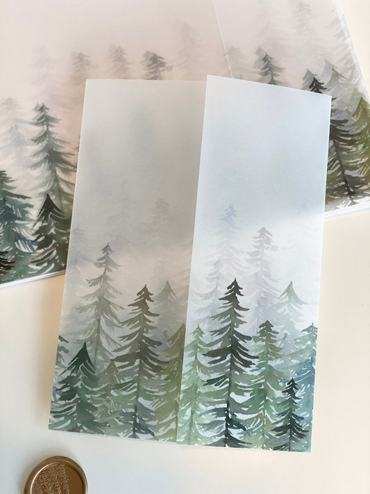 Evergreen Vellum Wrap