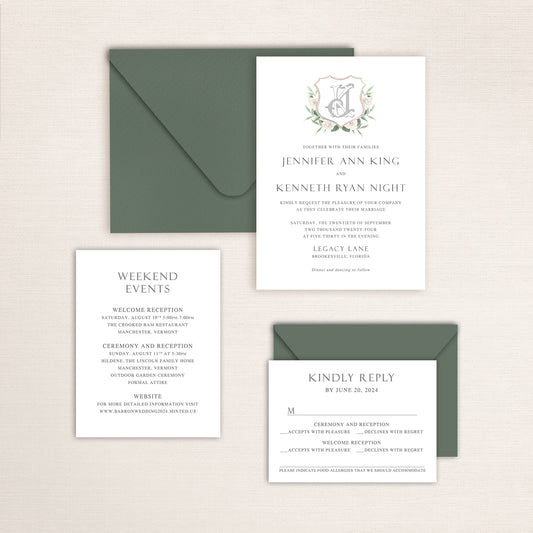 Crest Three Card Set