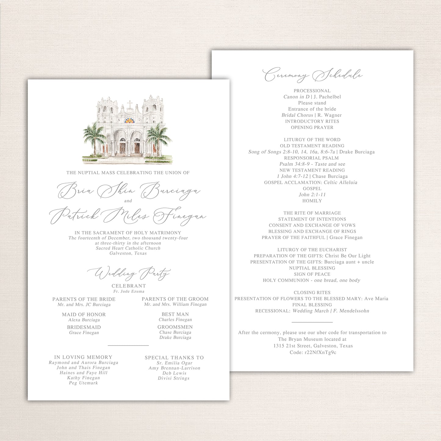 Wide Wedding Programs