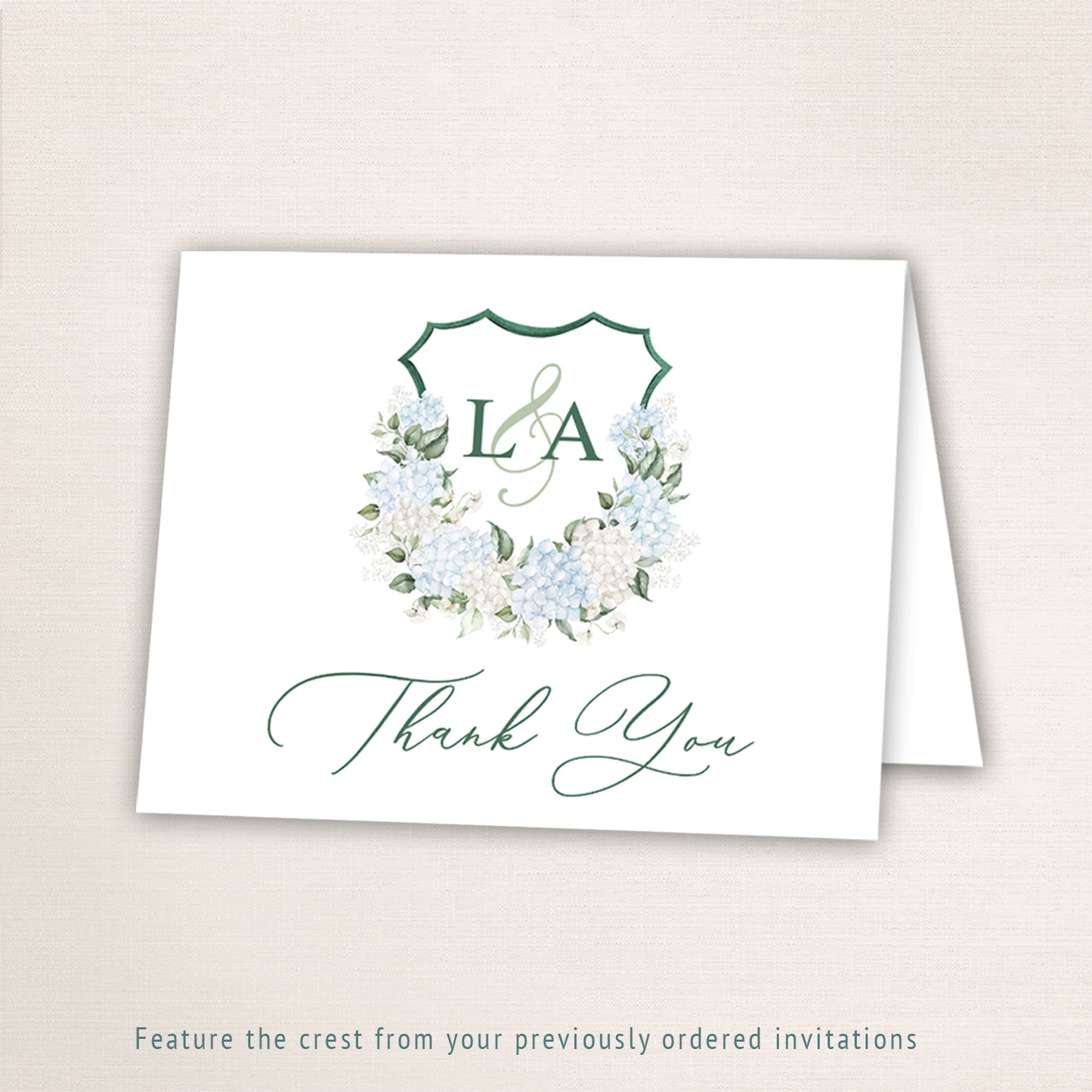 Crest Thank You Cards
