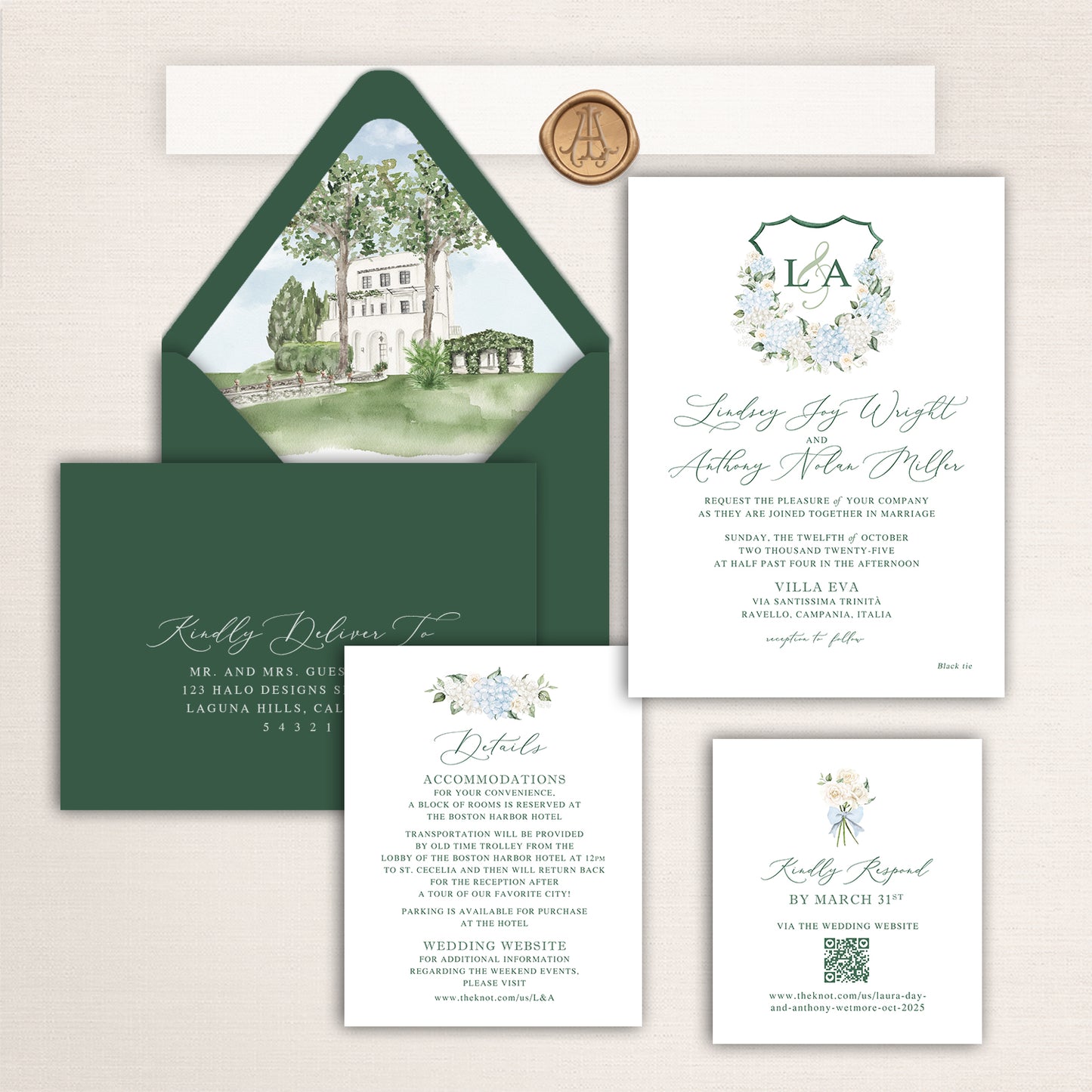 Edward Anne Estate at Bavaria Downs Invitations