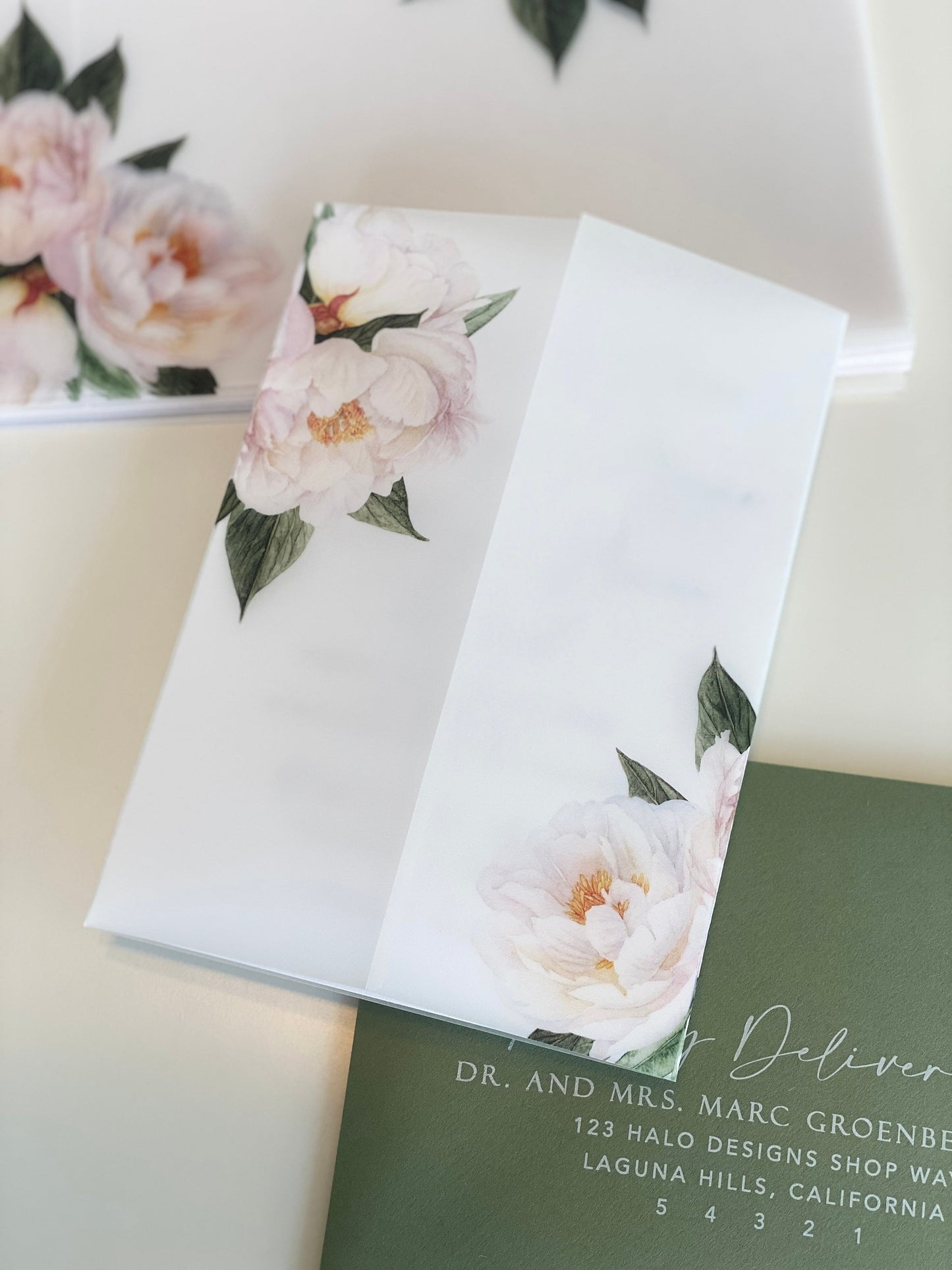 Peony Vellum Wrap