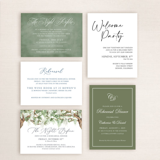 Welcome & Rehearsal Inserts