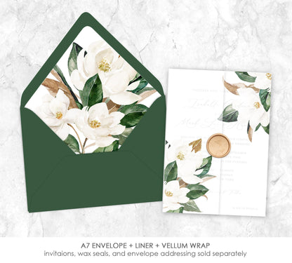 Magnolia Vellum Wrap + Matching Envelope