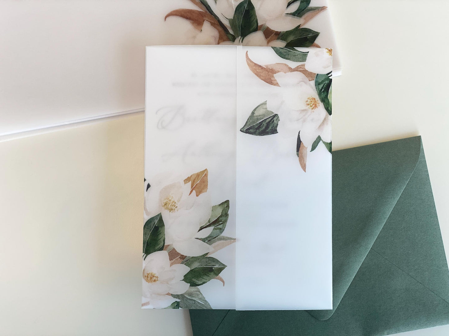 Magnolia Vellum Wrap + Matching Envelope