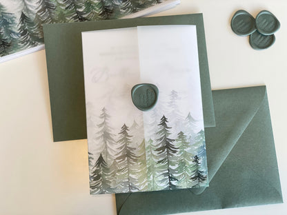 Evergreen Vellum Wrap