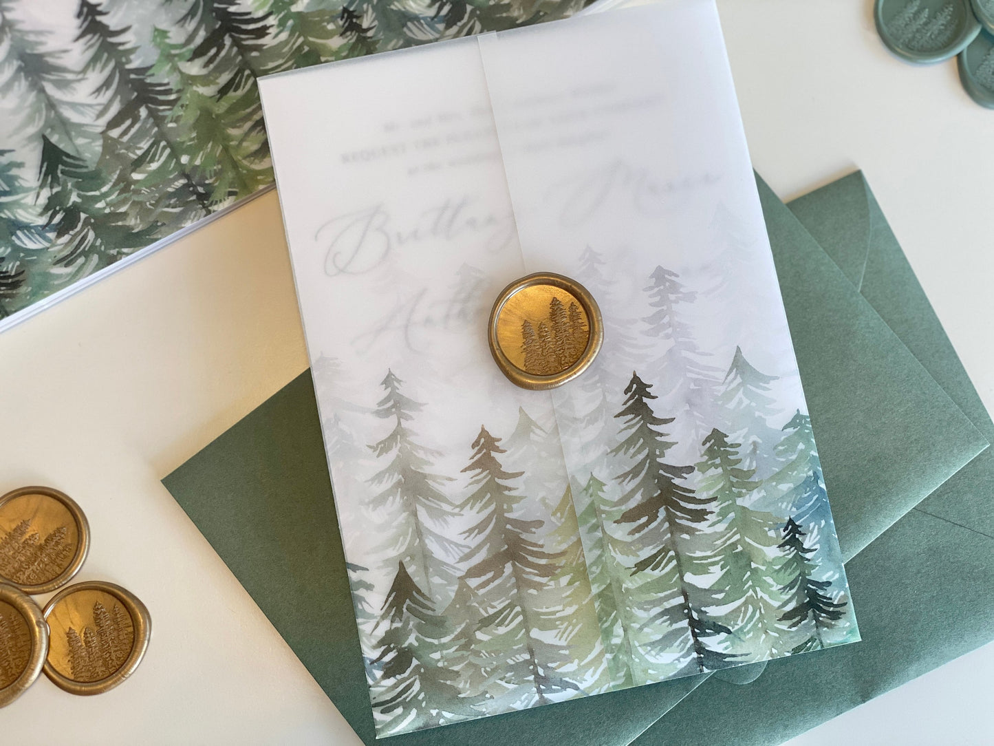 Evergreen Vellum Wrap
