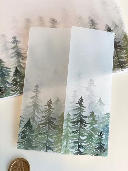 Evergreen Vellum Wrap
