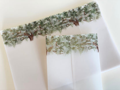 Oak with Spanish Moss Vellum Wrap