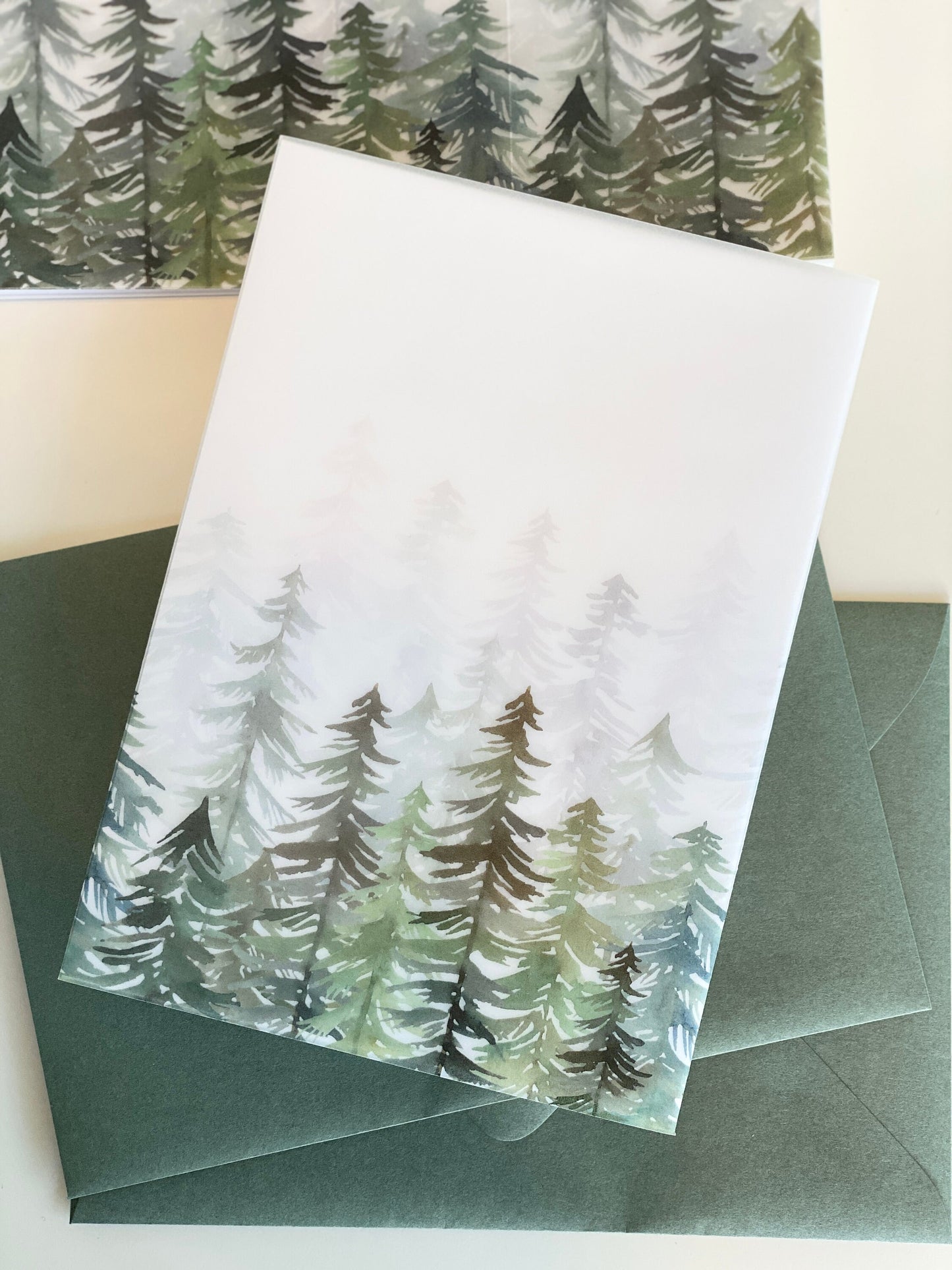 Evergreen Vellum Wrap