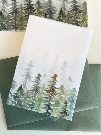 Evergreen Vellum Wrap