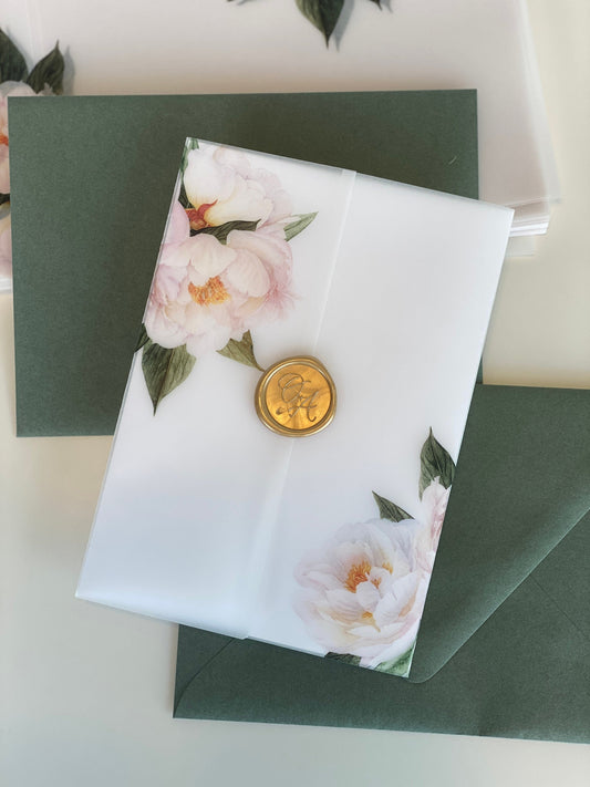 Peony Vellum Wrap