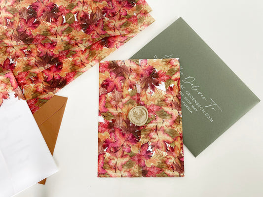 Fall Leaves 2 Vellum Wrap