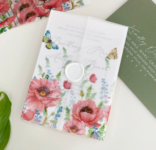 Poppy Vellum Wrap