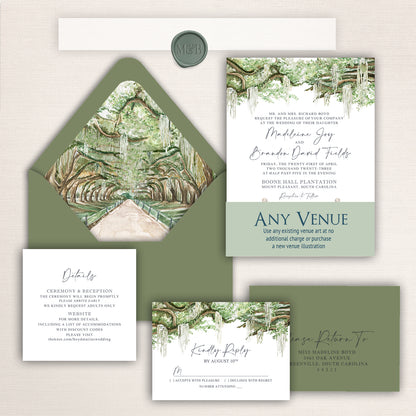 Boone Hall Plantation Invitations