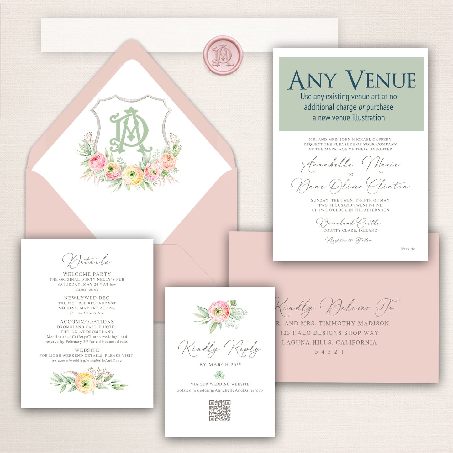 Dromoland Castle Invitations