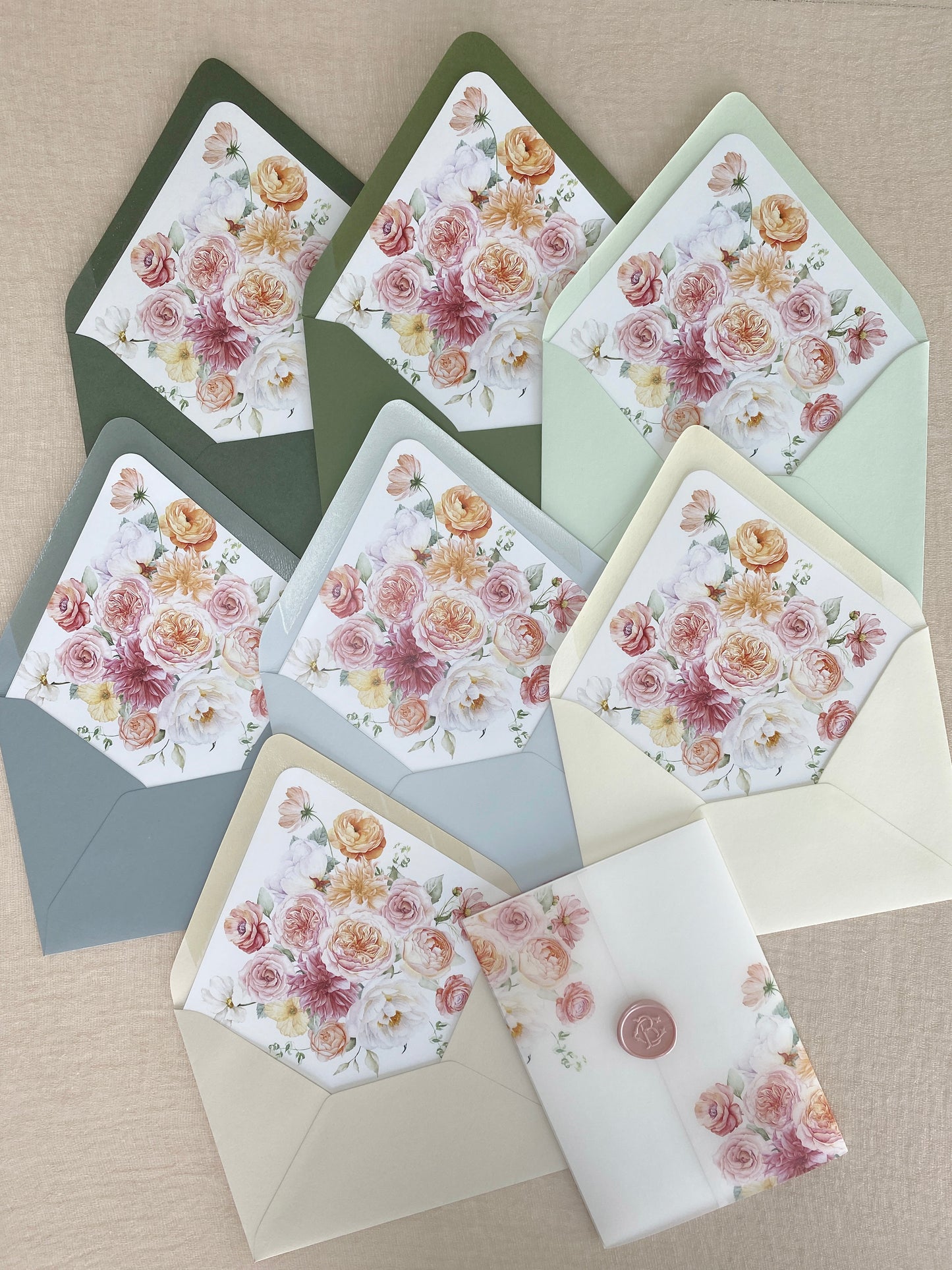 Peachy Keen Vellum Wrap