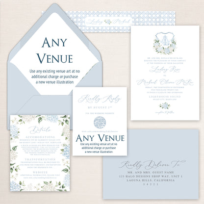 Lighthouse Sound Wedding Invitations