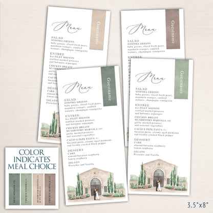 Menus with Guest's Names