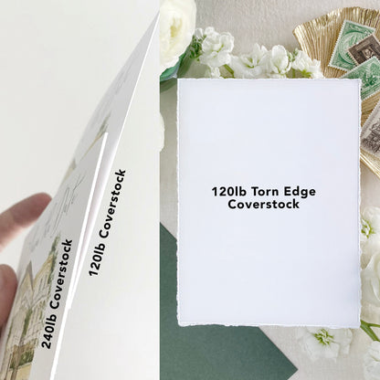 Lace House Watercolor Save the Date