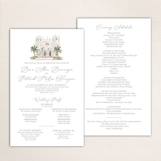 Wide Wedding Programs