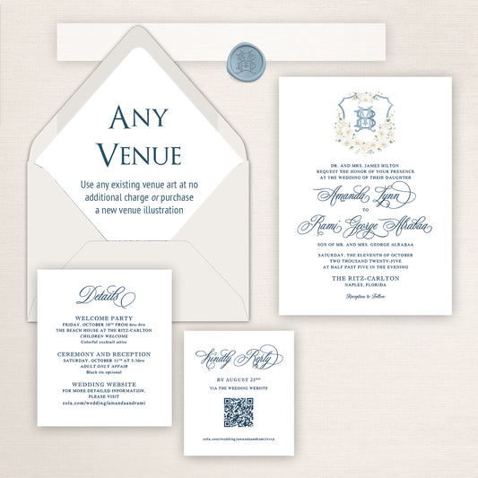 Ritz Carlton Naples Wedding Invitations