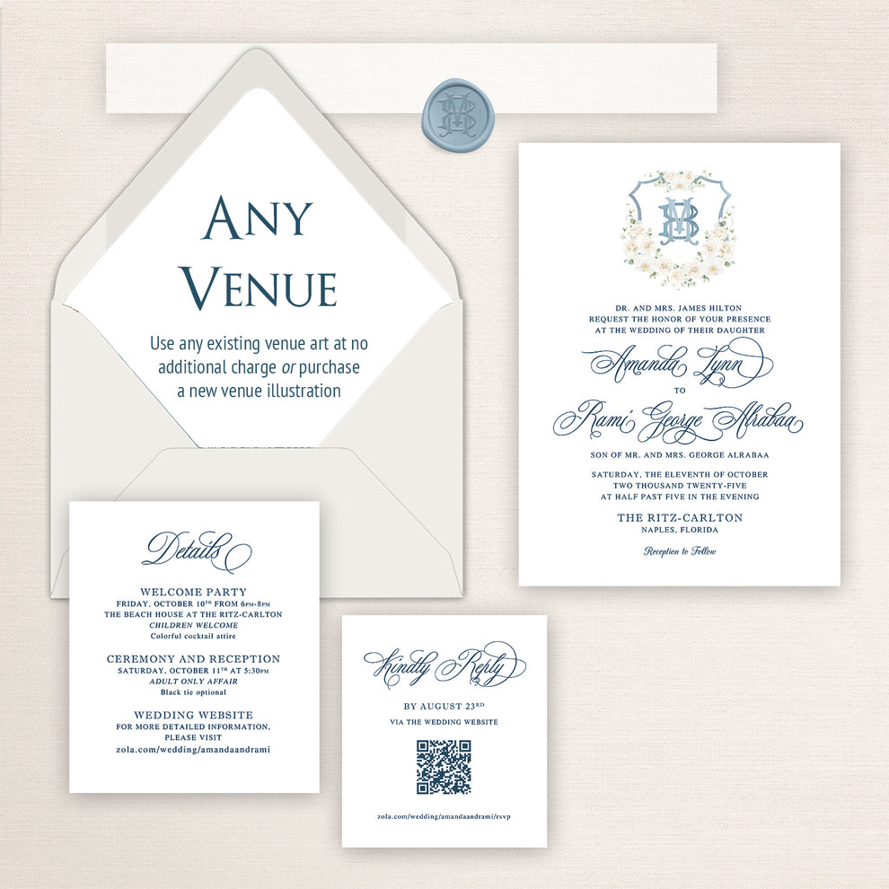Ritz-Carlton Naples Wedding Invitation Suite – HALOdesignsSHOP