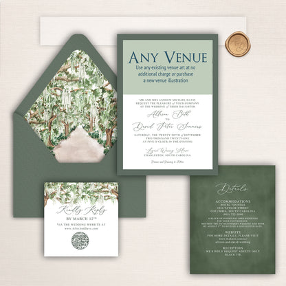 Boone Hall Plantation Invitations