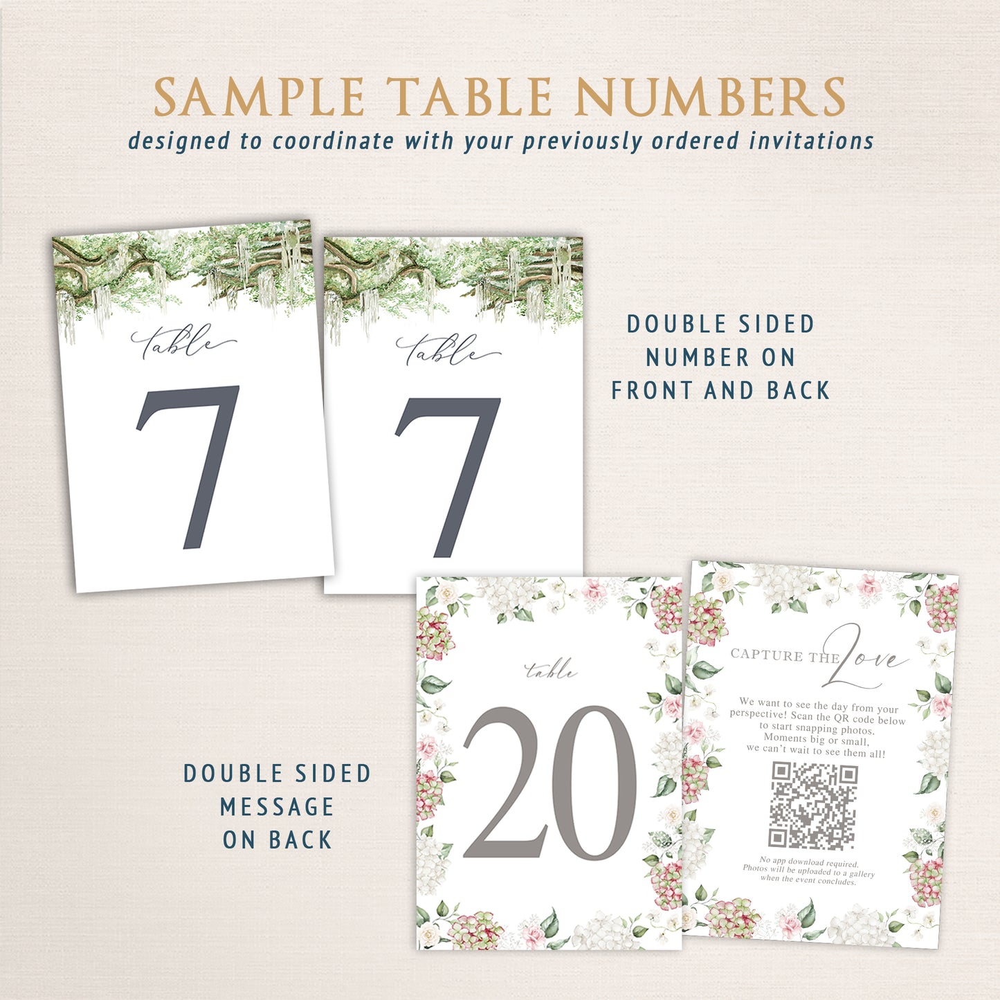Table Numbers