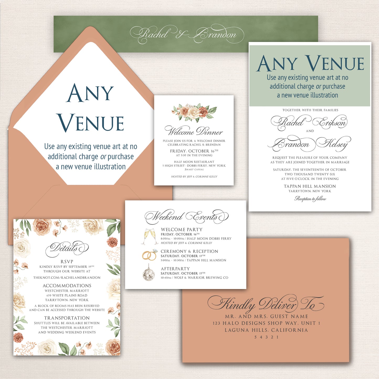 Tappan Hill Mansion Invitations