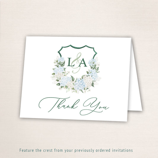 Crest Thank You Cards