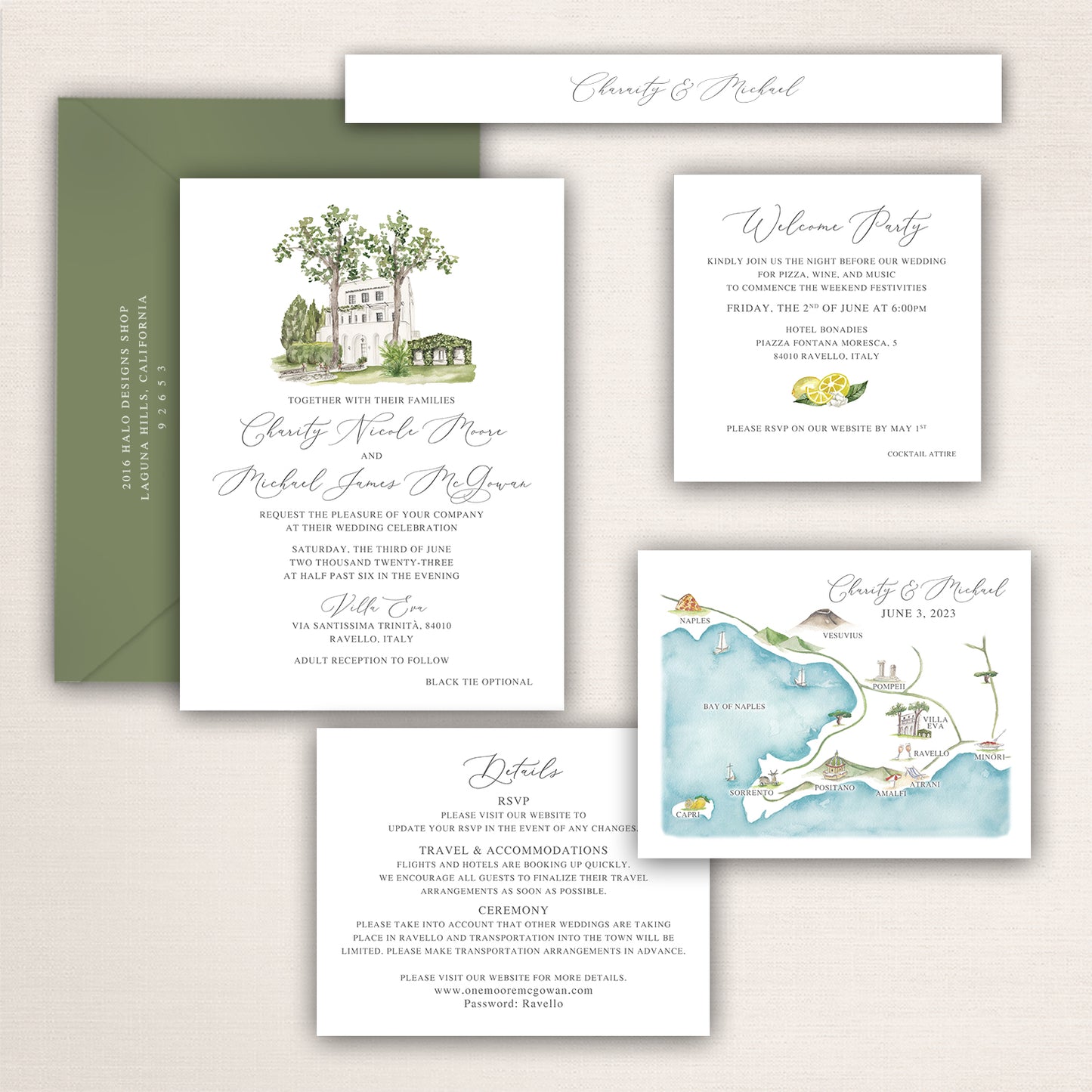Villa Eva Invitations