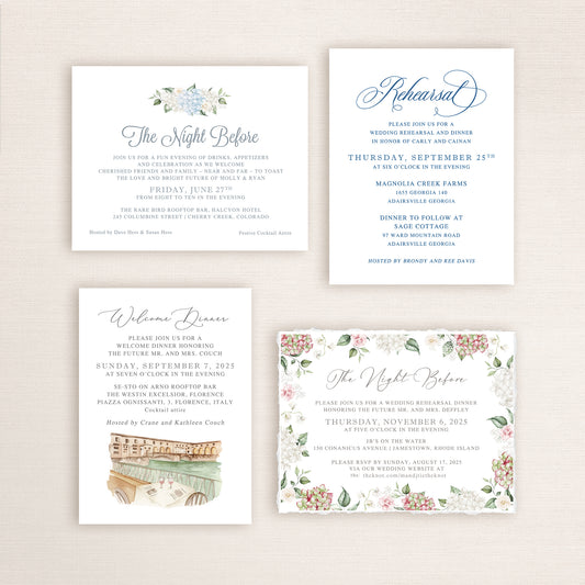 Welcome & Rehearsal Inserts